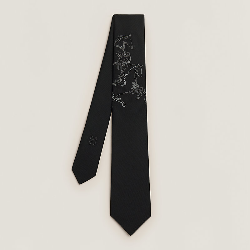 ネクタイ 刺繍入り 《カヴァルカド》 | Hermès - エルメス-公式サイト